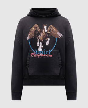 AMIRI Сіре худі WASH PEGASUS з логотипом AMJYHD1080