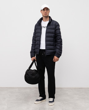 Moncler Синя пухова куртка Brendann K20911A00019597X2