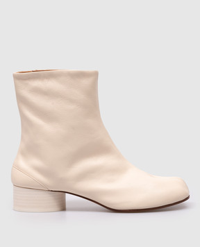 Maison Margiela Бежевые кожаные ботильоны Tabii S58WU0273P3753