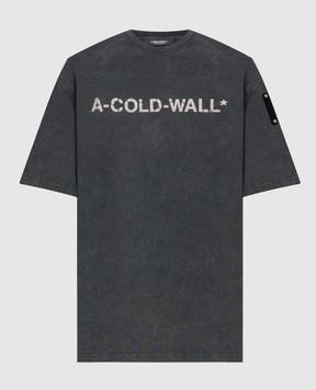 A Cold Wall Серая футболка в принт Overdye ACWMTS186