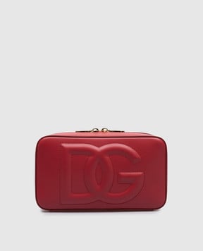 Dolce&Gabbana Червона шкіряна сумка крос-боді DG LOGO BB7289AW576