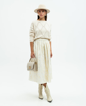 Max Mara Weekend Бежевий светр ABBOZZI з асиметричним низом ABBOZZI