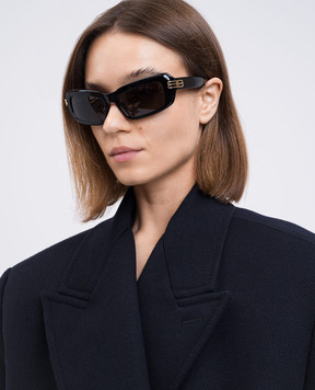 Balenciaga Чорні сонцезахисні окуляри Casino 830315T0039