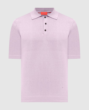 ISAIA Фіолетове поло із шовку MG8262Y0470