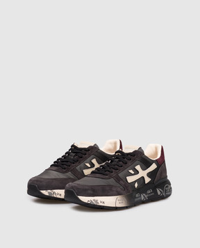 Premiata Серые комбинированные кроссовки MICK MICK