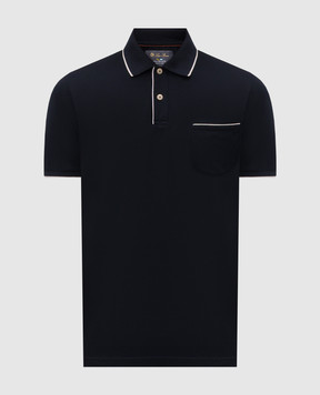 Loro Piana Синее поло Regatta FAI0485