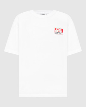 Vetements Біла футболка з принтом логотипа UA66TR745Wm