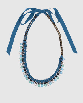 Lanvin Синие бусы с цепочками AW3N2HPERP8A