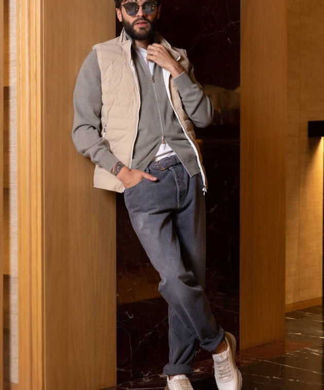 Brunello Cucinelli Серый кардиган из кашемира M2200106 изображение 7