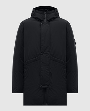 Stone Island Чорний пуховик з логотипом K2S157100008S0026