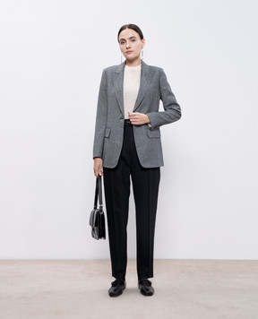 Max Mara Чорні штани PROSIT з вовни PROSIT