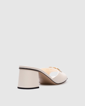 Valentino Белые кожаные мюли SLIDE 6W0S0MH7DSH