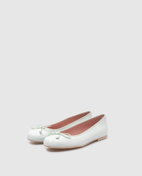 Pretty Ballerinas Дитячі шкіряні лаковані блакитні балетки Hermione 48403