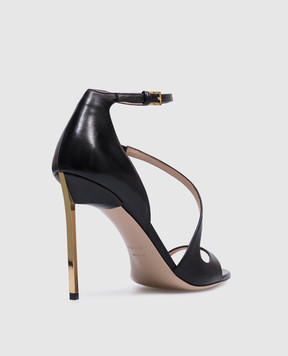 Tom Ford Чорні шкіряні босоніжки Newton W3545LSP002G