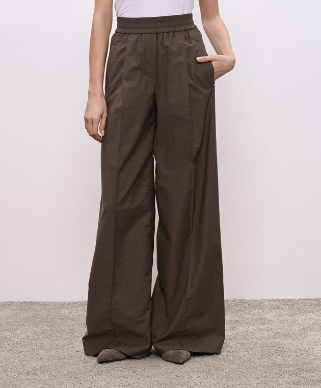 Brunello Cucinelli Коричневые брюки ML140P8721 изображение 3
