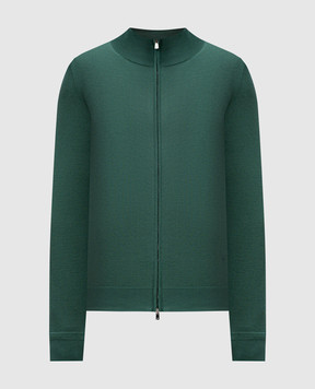 ISAIA Зеленый кардиган из шерсти MG8019YP005