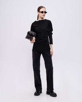 PROENZA SCHOULER Чорна блуза Keegan з шовком R2524002BY297