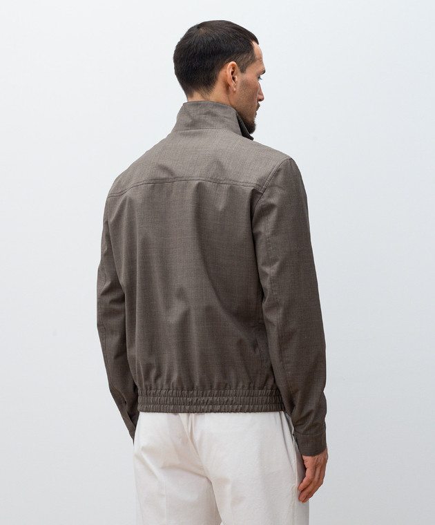 Brunello Cucinelli Коричневая куртка из шерсти MM4506424 изображение 4