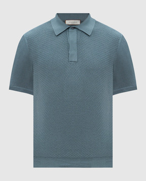 Canali Зелене поло у візерунок MK02267C1068
