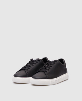 Versace Черные кеды Greca 10144601A09608