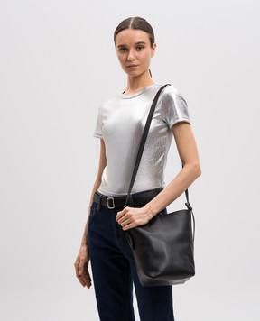 Gianni Chiarini Черная кожаная сумка Amelia с логотипом BS11346COMMGRN