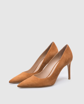 Stuart Weitzman Коричневые замшевые туфли STUART POWER 85 SJ948