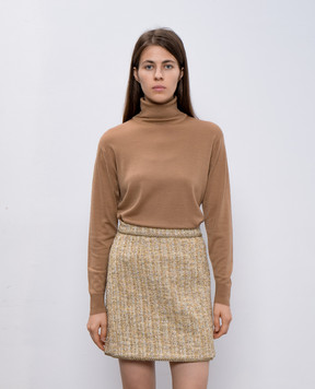 John Smedley Бежевый гольф Letty из шерсти LETTY