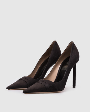Tom Ford Сірі замшеві туфлі EVA W3716LGO038N