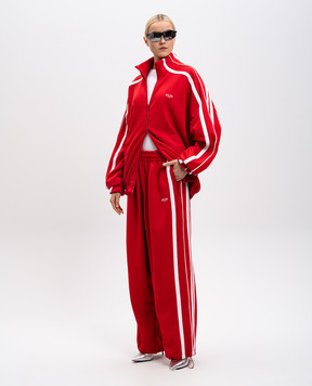 Vetements Червона спортивна куртка з вишивкою емблеми UA66JA360R
