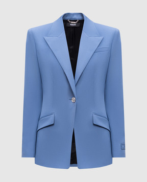 Versace Блакитний жакет з вовни 10180181A12595