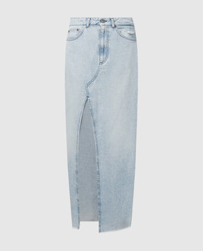 Dondup Голубая джинсовая юбка макси с разрезом G563DF0260DHG5