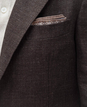 Brunello Cucinelli Двухсторонний платок-паше из шелка в принт MR8950091