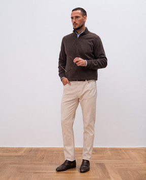 Cashmere&Whiskey Коричневый джемпер из кашемира MU8661312341R