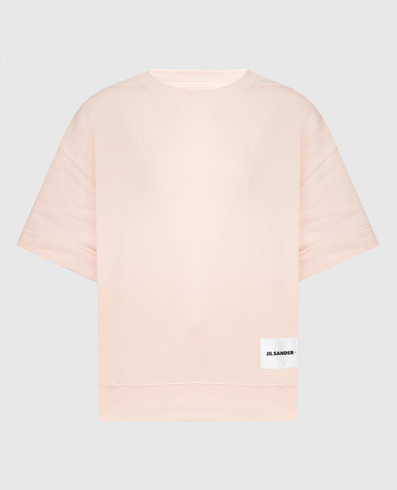 Pink t-shirt with logo patch