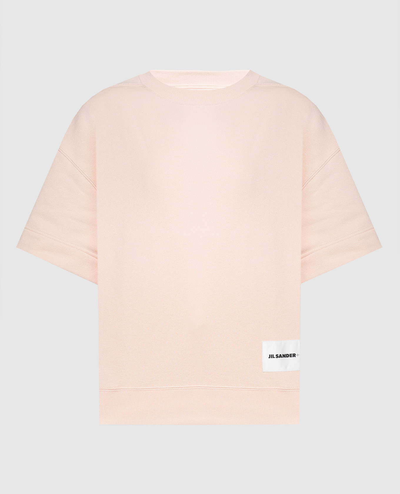 Pink t-shirt with logo patch
