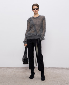 Ann Demeulemeester Сірий джемпер Zinaida з вовни та шовку B0013194KN069