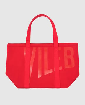 Vilebrequin Красная пляжная сумка Bagsib с принтом логотипа. BSBA0637w