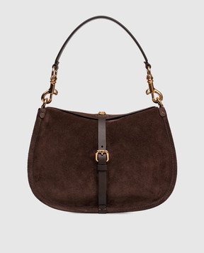 Etro Коричнева замшева сумка-седл PONY WP1C0019AP341