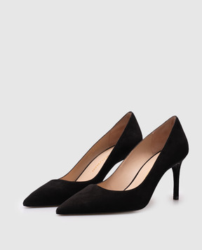Stuart Weitzman Черные туфли замшевые POWER SK327