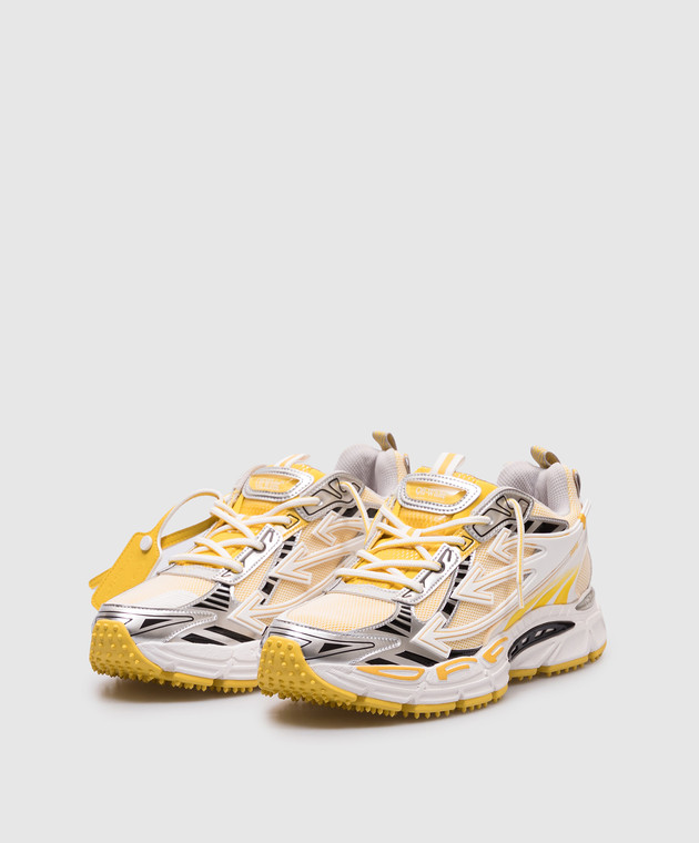 Off-White Желтые кроссовки Be Right Back OMIA295S25FAB005 изображение 2