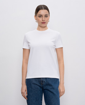 Loro Piana Белая футболка с логотипом логотип FAO5498