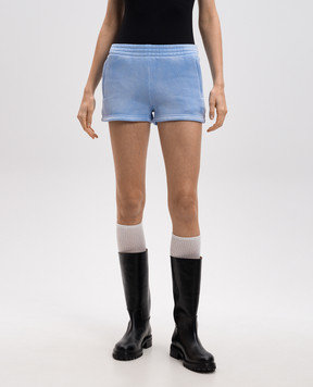 Alexander Wang Блакитні шорти з принтом логотипа 4CC3244404