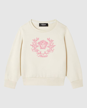 Versace Дитячий бежевий світшот Medusa Crest 10181951A14882