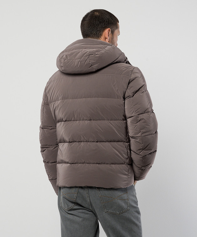 MooRER Коричневая пуховая куртка BRETT BRETTOS изображение 4