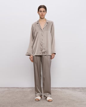 Dore & Rose Бежевая пижама из шелка PREMIUMSILKPJSET