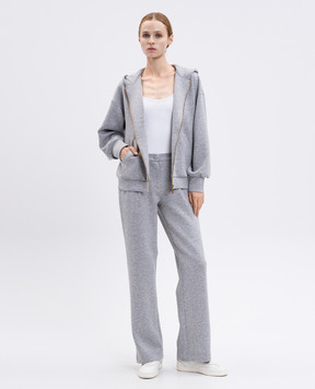 Twinset Сіра меланжева спортивна куртка 252LI2LBB