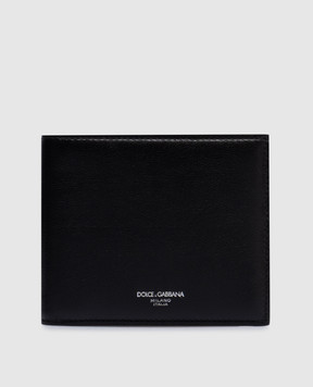 Dolce&Gabbana Черный кожаный портмоне с логотипом BP1321AV956