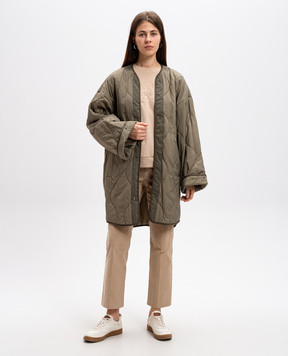 Max Mara Weekend Зеленый двухсторонний парк FUMETTO FUMETTO