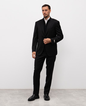 Canali Черный костюм из шерсти AR025231228019