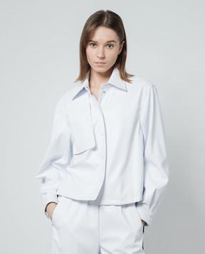 Twinset Белая куртка с металлическим логотипом 241AP2202
